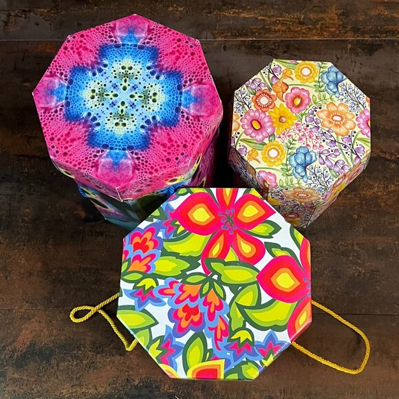 3 Empty Octagonal LUSH Gift Boxes for Reuse, Storage, Display or Collecting - Picture 3 of 6